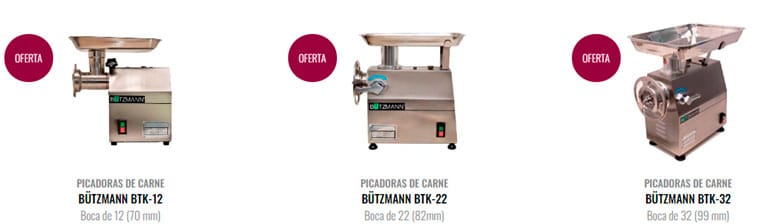Picadoras de carne Bützmann