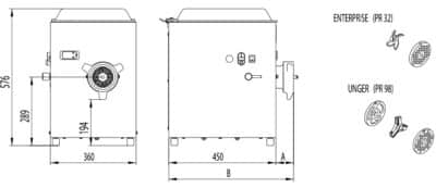 Picadora Braher PR-32 PR-98