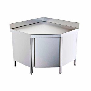 Mesa angular con puerta