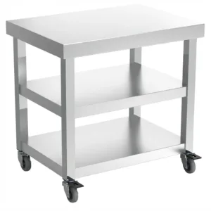 Mesa con ruedas para máquina